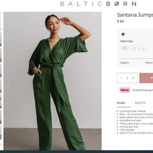 Santana Jumpsuit (Purchased from baltic born)